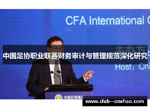 中国足协职业联赛财务审计与管理规范深化研究 中国足协职业联赛财务审计与管理规范深化研究